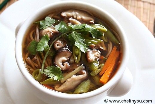 Vegetarian Japanese Soba Noodle Soup Recipe