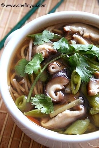 Vegetarian Japanese Soba Noodle Soup Recipe