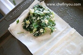 Greek Spanakopita Triangles Recipe