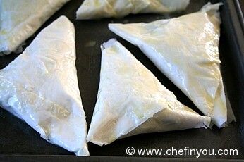 Greek Spanakopita Triangles Recipe