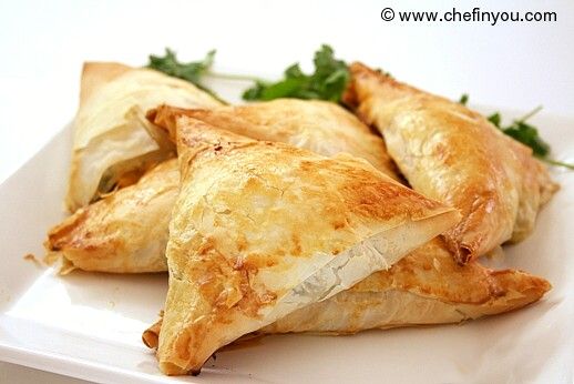 Greek Spanakopita Triangles Recipe