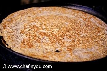 Sprouted Ragi (Finger MIllet) Dosa Recipe