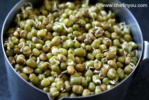 How to Sprout Mung Beans | Sprouted Mung beans Recipe