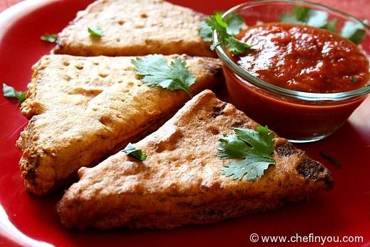 Indian Stuffed Bread Pakoda/Pakora recipe