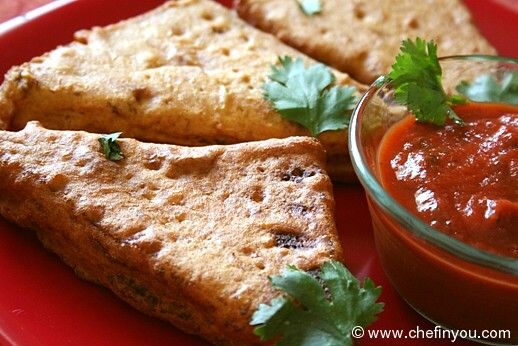 Indian Stuffed Bread Pakoda/Pakora recipe