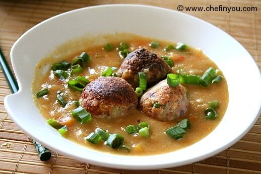 Indo-chinese Vegetable Manchurian Recipe with gravy