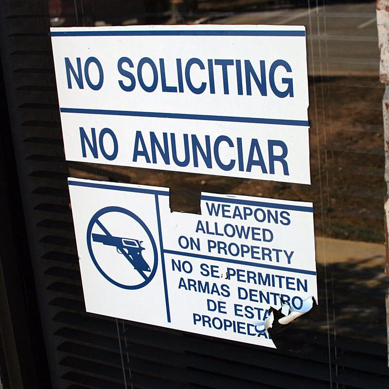 Weapons Allowed Sign