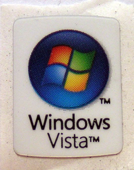 Vista Laptop Sticker Decals