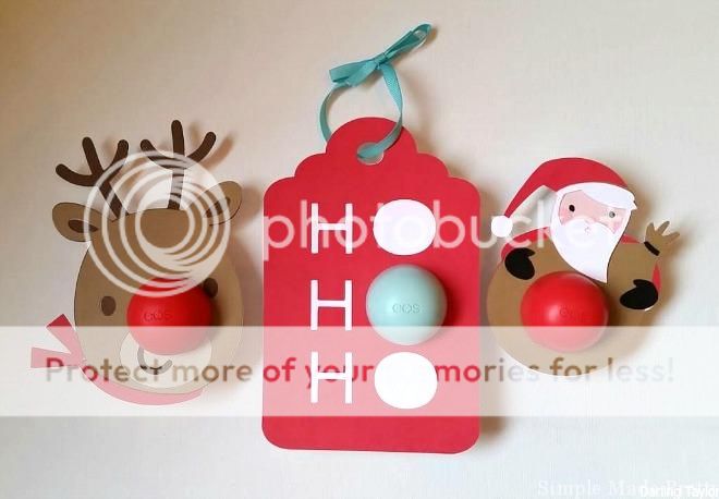 These Printable Christmas EOS Lip Balm cards from Simple Made Pretty make cool DIY holiday classroom gifts for tweens and teens.