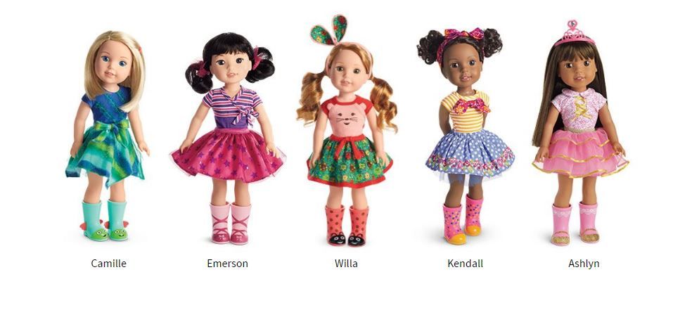 American Girl Doll's WellieWishers line are super cute diverse dolls for younger kids.