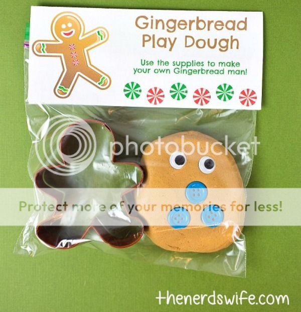 This Gingerbread Man Playdough gift idea from The Nerds Wife is one of my favorite DIY holiday classroom gifts.