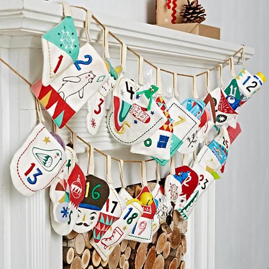 Festive and fun advent calendars: The Good Cheer Advent Calendar from Land of Nod is sure to brings lots of happiness to your Christmas Countdown.