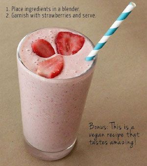 strawberry oatmeal smoothie