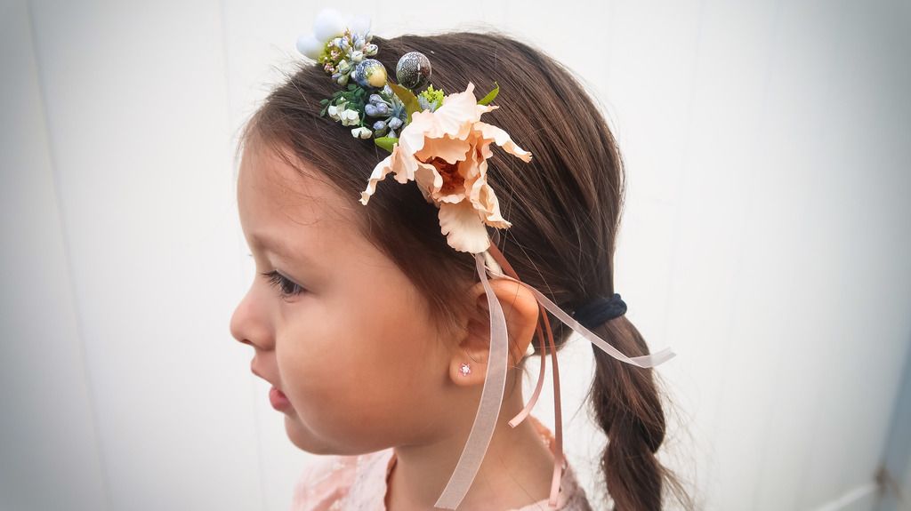 flowered headband